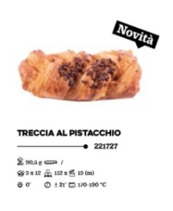 Treccia pecan al pistacchio Mediterranea Surgelati Teramo Abruzzo